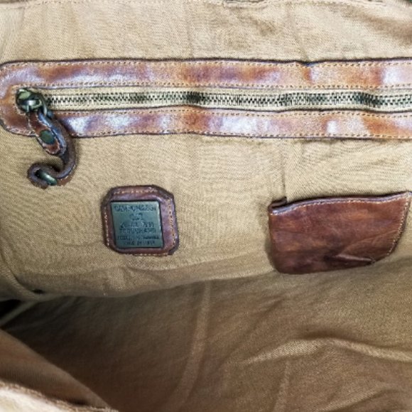 Genuine Vintage Campomaggi Large Leather Briefcase Portfolio Messenger Bag - Picture 5 of 8